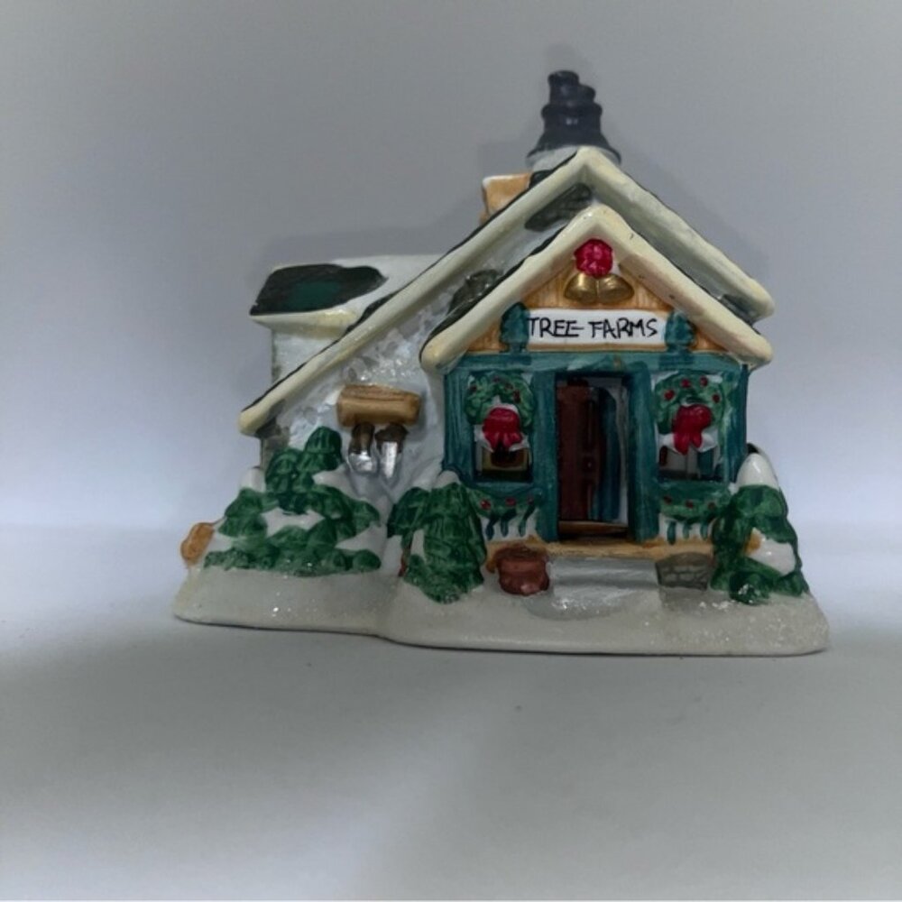 Mini porcelain village Tree Farms